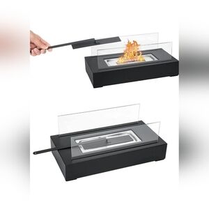 Fancy Shop Tabletop Fire Pit, Outdoor Portable Table Top Firepit Indoor Fireplac